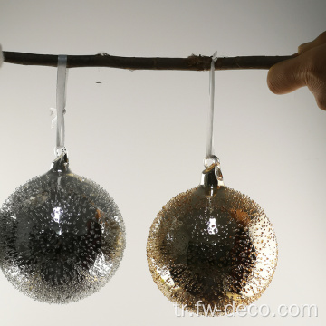 Tatil için yeni varış Noel topu süs gümüş
